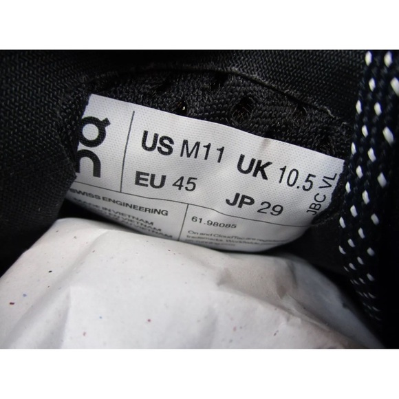 NEW On Cloudmonster Mens 11 Shoes Magnet Shark Black Road Running Trainer - Picture 6 of 6